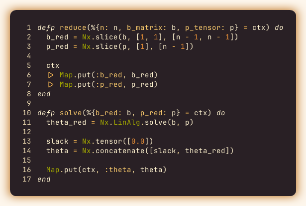 Reduce and solve