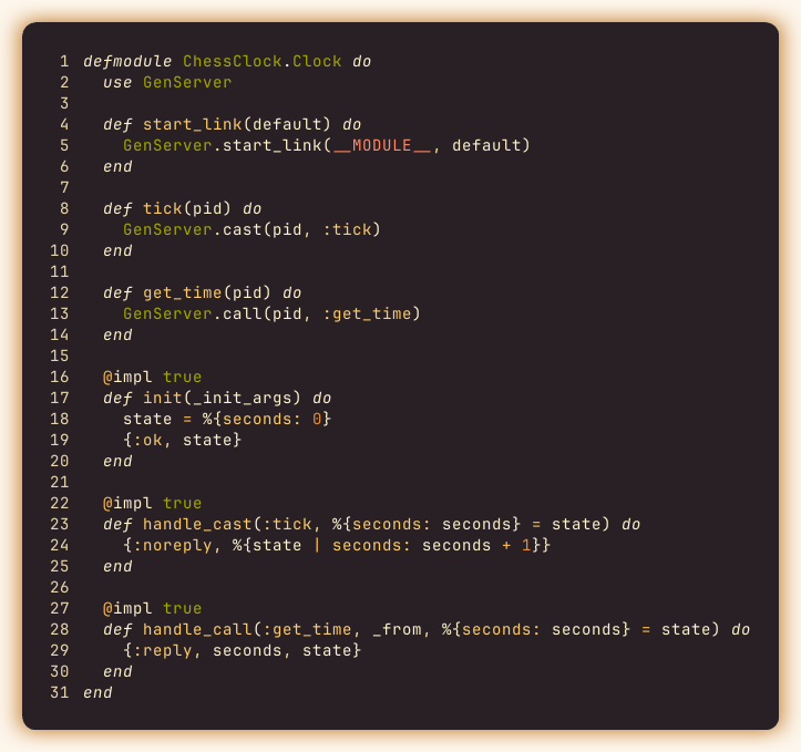Chess clock screenshot